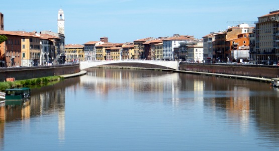 Giacomo Leopardi, Pisa – Lungarno | territori del '900