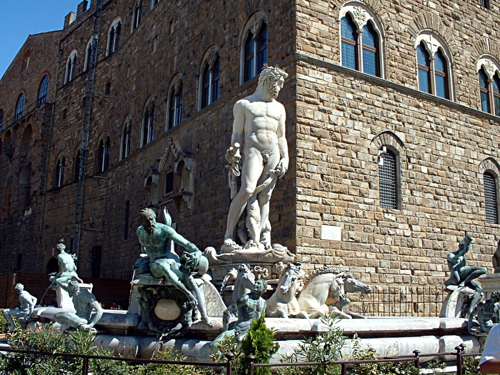 Firenze - Piazza della Signoria - Il "Biancone" - Ammannati 