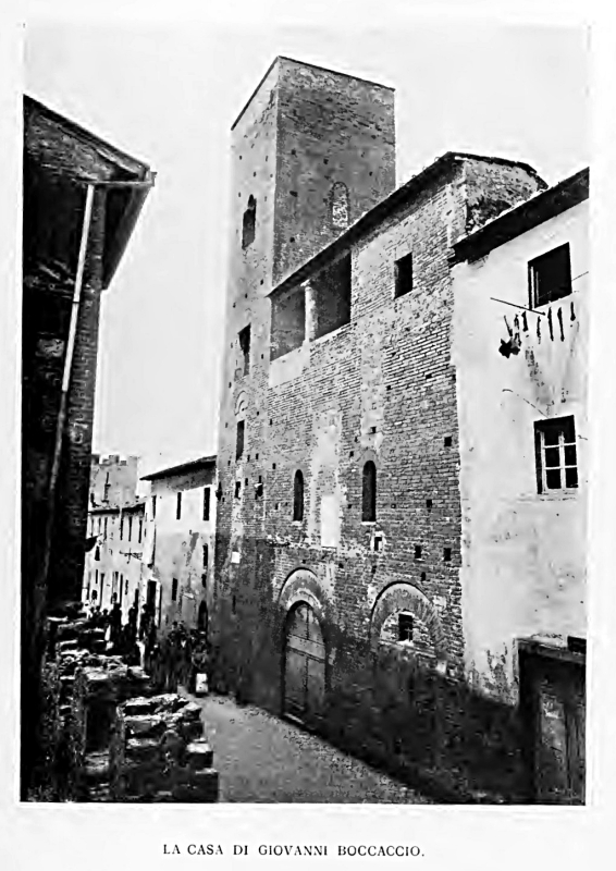 Certaldo - La casa di Giovanni Boccaccio - Foto tratta da “San Gimignano e Certaldo” – 1904, Istituto Italiano D’Arti Grafiche