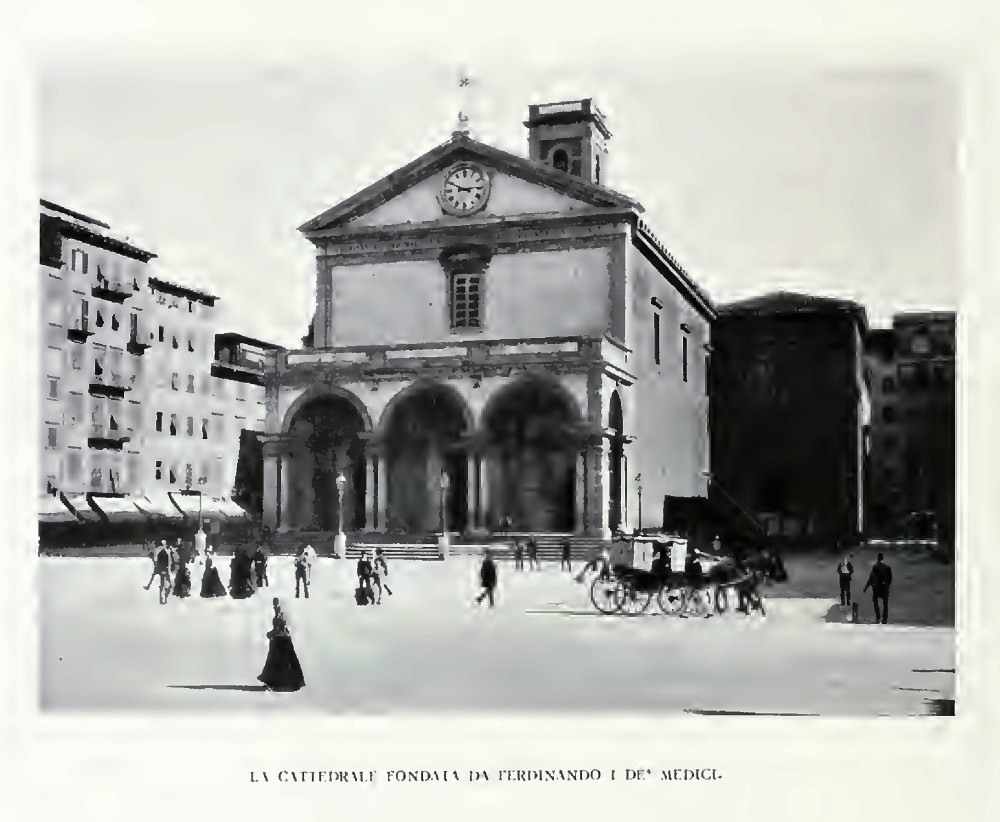 Livorno - Cattedrale - Immagine tratta dal libro Livorno di P.Vigo, 1915