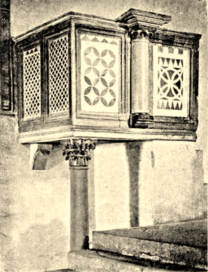 Signa - 3 - Chiesa di S. Lorenzo - Pergamo - Immagine tratta dal libro Valdarno da Firenze al mare - 1906